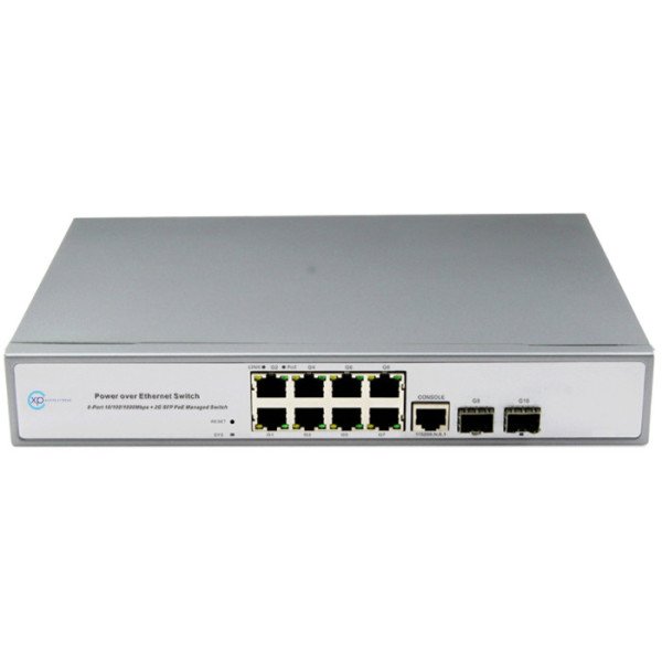 XPS-1220-10P - 8 port 10/100/1000 PoE + 2 port 100/1000 SFP L2+