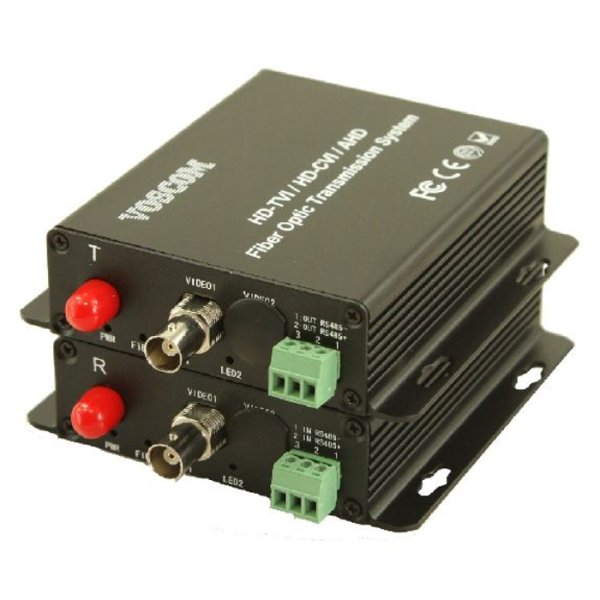 VOS-XAHD-DT/R - X Kanal HD Video AH0D / HD-TVI / HD-CVI Fiber Çevirici (Converter) ve 1 Return RS485 Data 1 Kanal