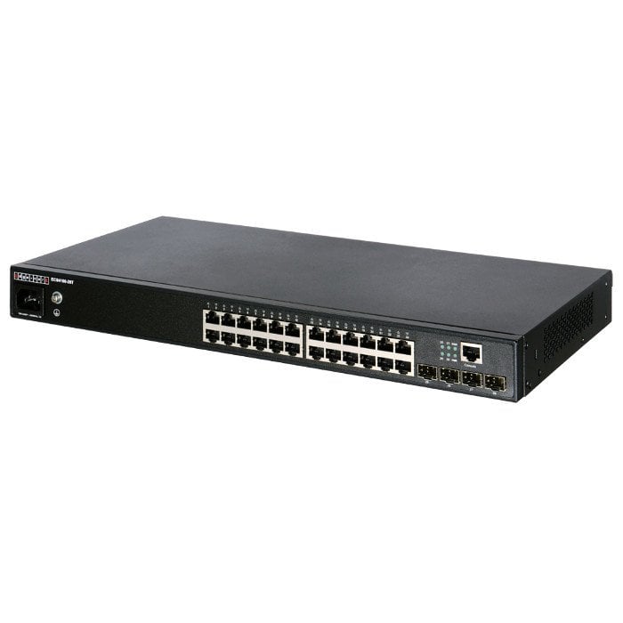 ECS4100-28T - 24 port 10/100/1000T + 4 port Gigabit SFP Uplink L2+ Yönetilebilir Switch