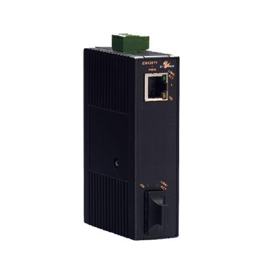 EX42011-2A-1A - 10/100TX - 100 FX 20KM SM Endüstriyel Media Converter