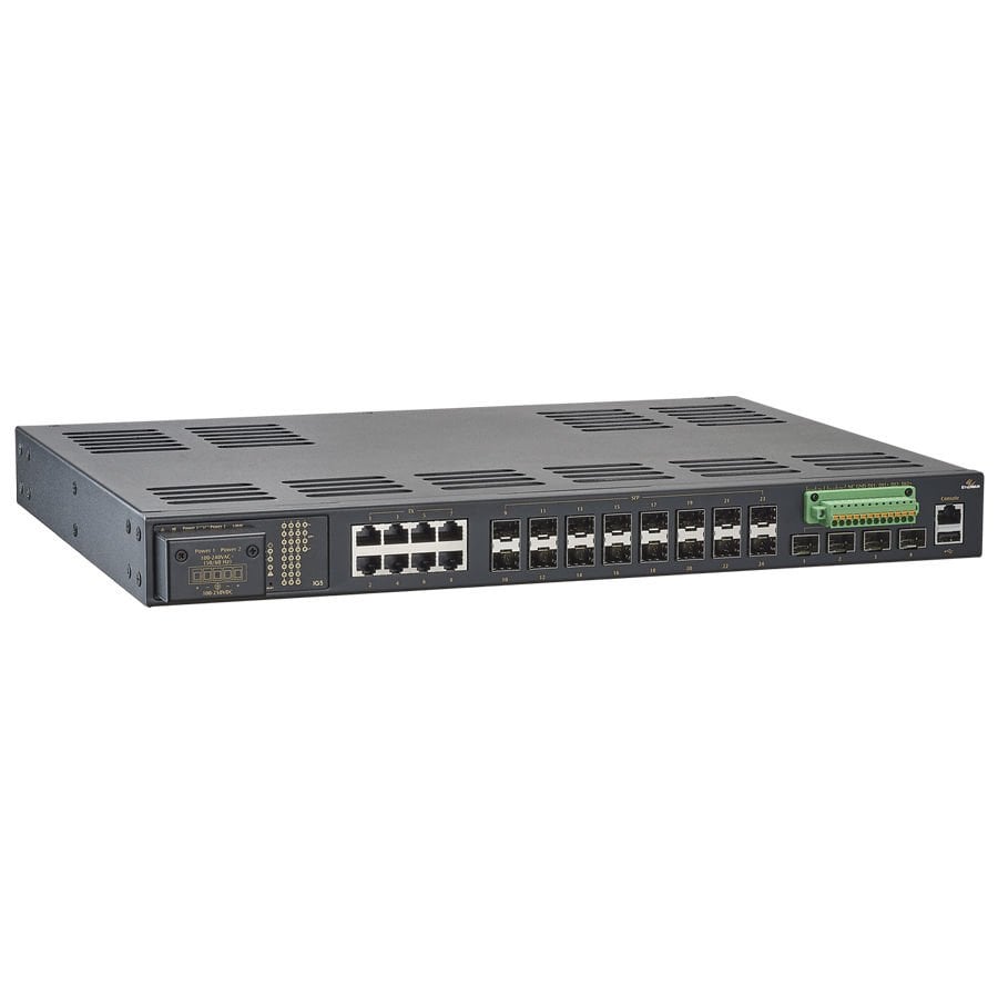 ETHERWAN IG5-24004RCS    (24-port 10/100/1000BASE-T(X) + 4-port 1G/10G SFP+ Managed Ethernet Switch)